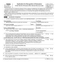 IRS Form 1023